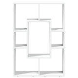 Bookcase White 63x20x90 cm Engineered Wood - 45-Degree Angle
