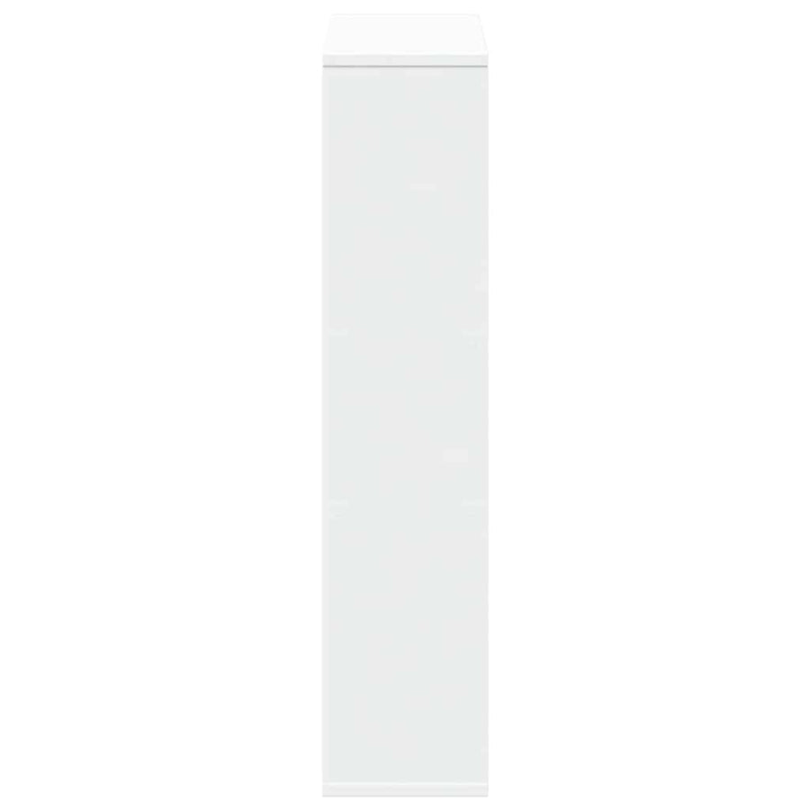 Bookcase White 63x20x90 cm Engineered Wood