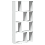 Bookcase White 60x20x120 cm Engineered Wood - Front View