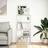 Bookcase White 60x20x120.5 cm Engineered Wood