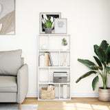 Bookcase White 60x20x120 cm Engineered Wood - Side View