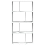 Bookcase White 60x20x120.5 cm Engineered Wood