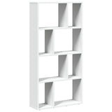 Bookcase White 60x20x120 cm Engineered Wood - Close-Up Angle