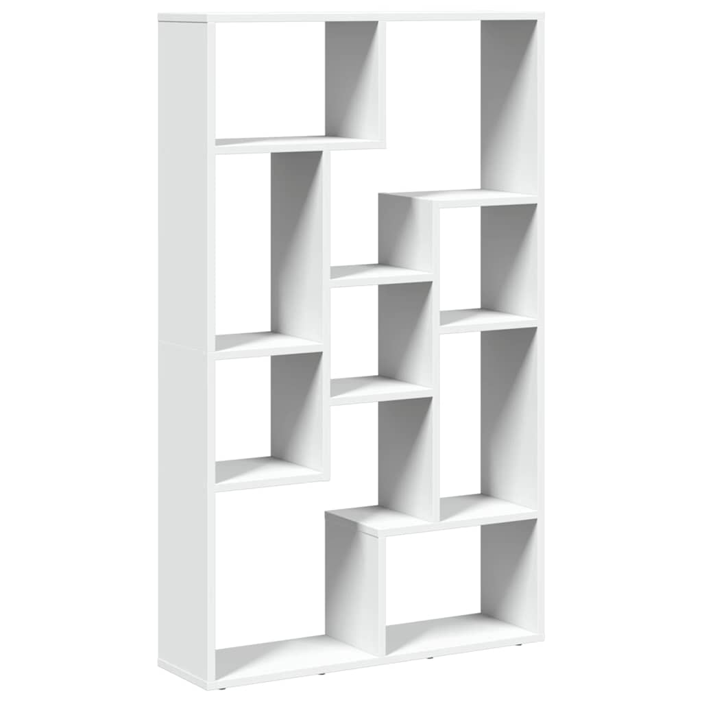 Bookcase White 72x20x120.5 cm Engineered Wood