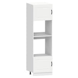 7 Piece Kitchen Cabinet Set Kalmar White Engineered Wood - 45-Degree Angle