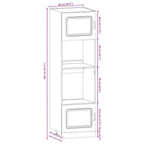 7 Piece Kitchen Cabinet Set "Kalmar" High Gloss White Engineered Wood