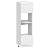 7 Piece Kitchen Cabinet Set Kalmar White Engineered Wood - 45-Degree Angle