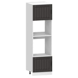 7 Piece Kitchen Cabinet Set "Kalmar" Black Engineered Wood