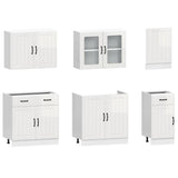 7 Piece Kitchen Cabinet Set 