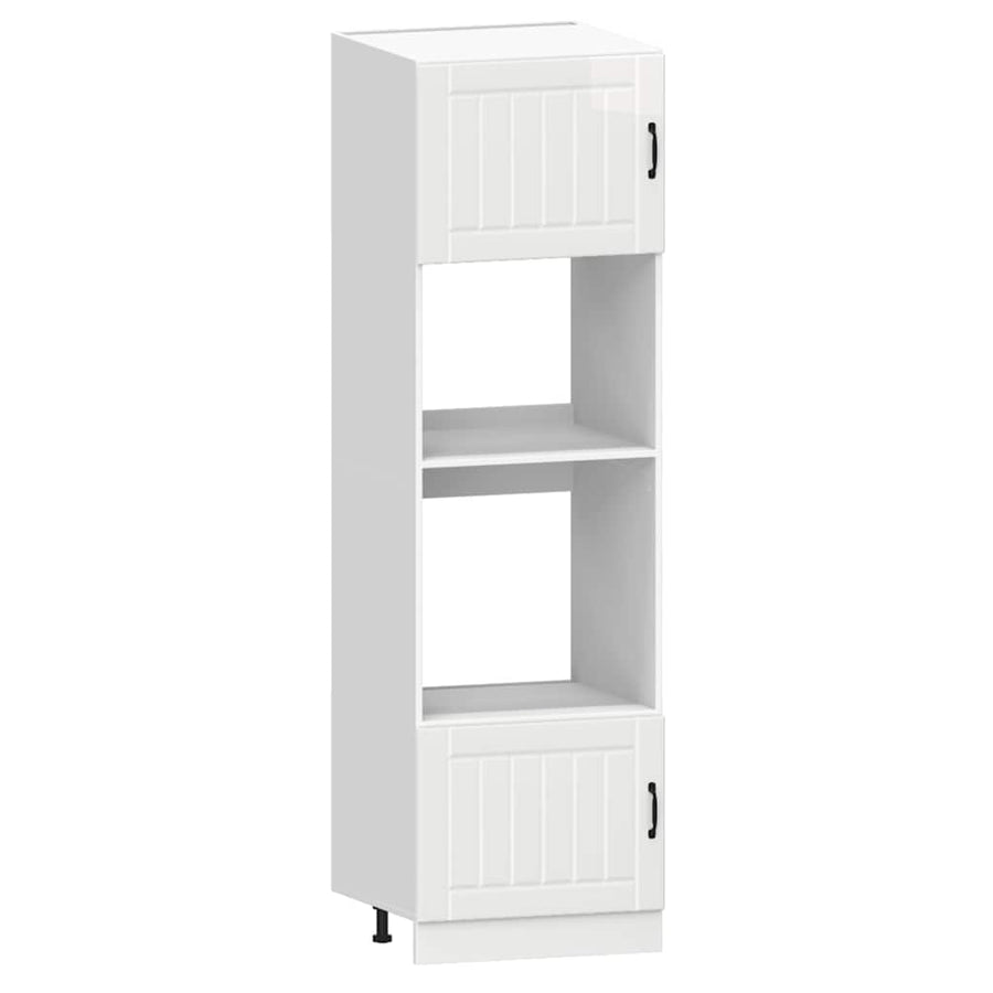 7 Piece Kitchen Cabinet Set "Lucca" High Gloss White