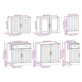 7 Piece Kitchen Cabinet Set 