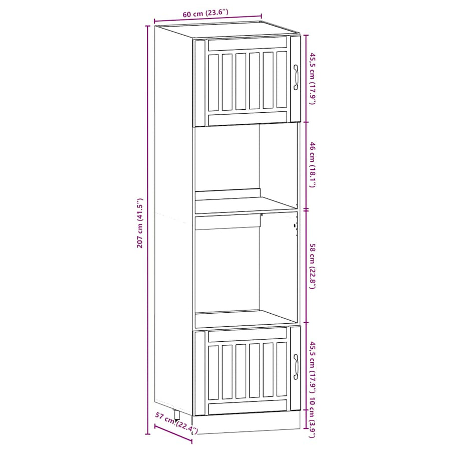 7 Piece Kitchen Cabinet Set "Lucca" High Gloss White
