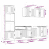 7 Piece Kitchen Cabinet Set 