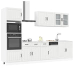 7 Piece Kitchen Cabinet Set "Lucca" High Gloss White
