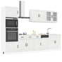 7 Piece Kitchen Cabinet Set "Lucca" High Gloss White