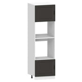 7 Piece Kitchen Cabinet Set "Porto" Black Engineered Wood