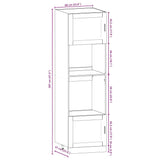 7 Piece Kitchen Cabinet Set "Kalmar" High Gloss White Engineered Wood