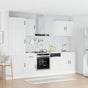 7 Piece Kitchen Cabinet Set Kalmar White Engineered Wood