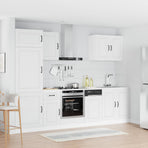 7 Piece Kitchen Cabinet Set Kalmar White Engineered Wood