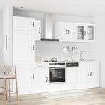 8 Piece Kitchen Cabinet Set Kalmar White Engineered Wood