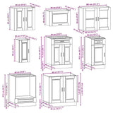 8 Piece Kitchen Cabinet Set 