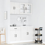 4 Piece Kitchen Cabinet Set "Lucca" High Gloss White