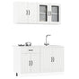 4 Piece Kitchen Cabinet Set "Lucca" High Gloss White