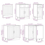 11 Piece Kitchen Cabinet Set Lucca White Engineered Wood - Extra Image