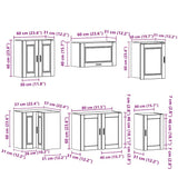 11 Piece Kitchen Cabinet Set Porto White Engineered Wood - Extra Image