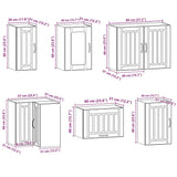 11 Piece Kitchen Cabinet Set Kalmar White Engineered Wood