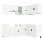 11 Piece Kitchen Cabinet Set Porto White Engineered Wood