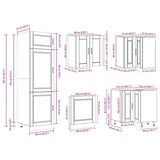 14 Piece Kitchen Cabinet Set 