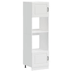 Oven Cabinets 2 pcs Kalmar White Engineered Wood