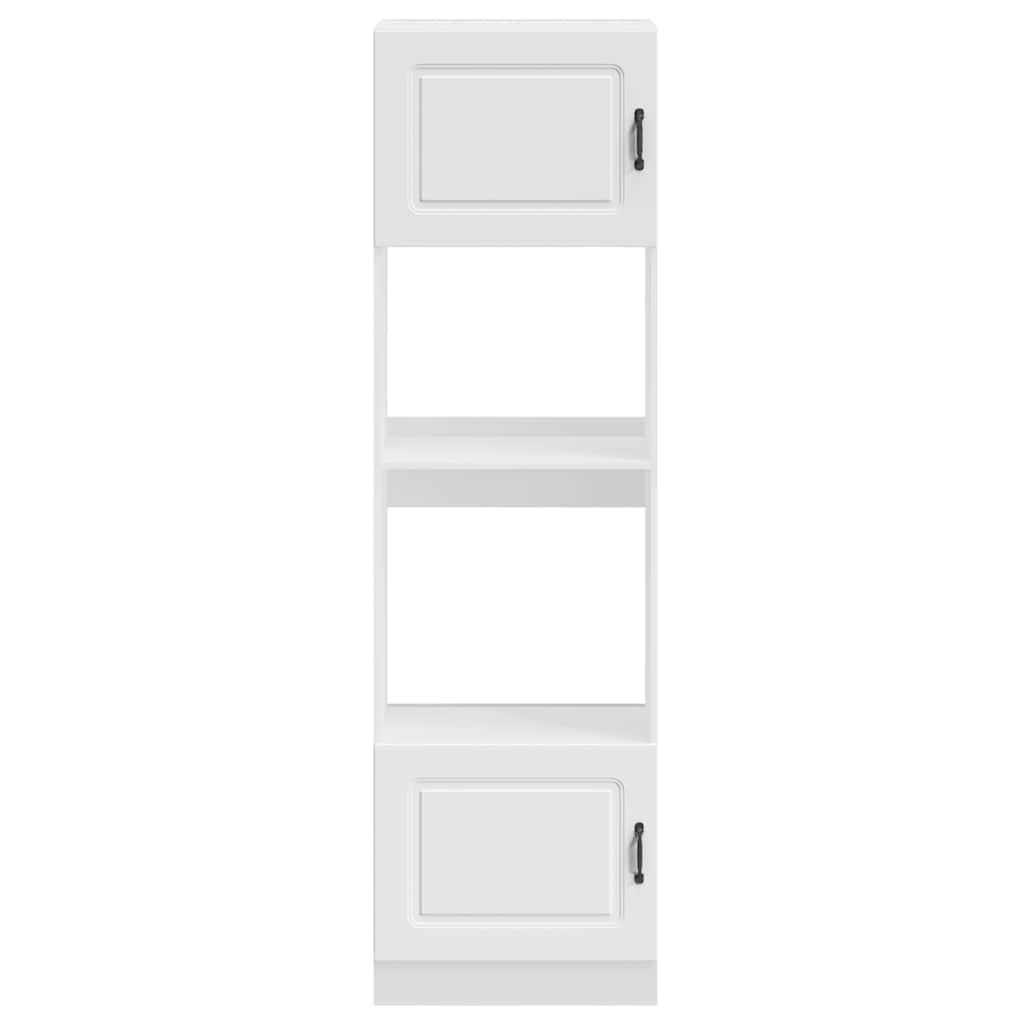 Oven Cabinets 2 pcs Kalmar White Engineered Wood