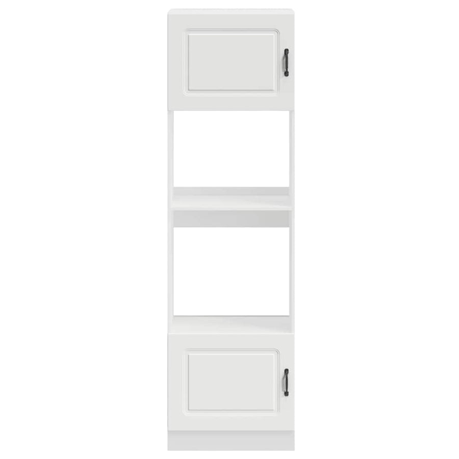 Oven Cabinets 2 pcs Kalmar White Engineered Wood