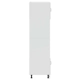 Oven Cabinets 2 pcs Kalmar White Engineered Wood - Rear View