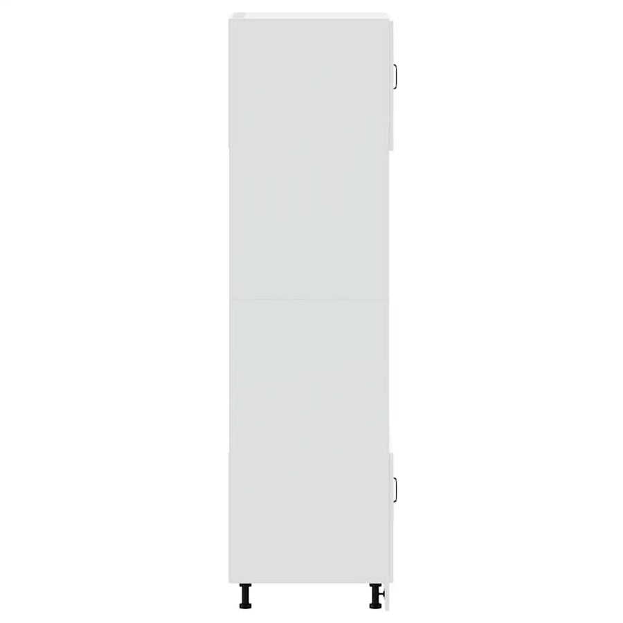 Oven Cabinets 2 pcs Kalmar White Engineered Wood