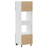 Oven Cabinets 2 pcs Kalmar Black Engineered Wood - Close-Up Angle