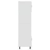 Oven Cabinets 2 pcs Kalmar Gloss White Engineered Wood