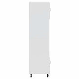 Oven Cabinets 2 pcs Lucca White Engineered Wood