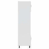 Oven Cabinets 2 pcs Lucca White Engineered Wood - Rear View