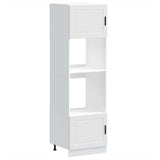 Oven Cabinets 2 pcs Porto White Engineered Wood - Front View