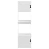 Oven Cabinets 2 pcs Porto White Engineered Wood - Top-Down View