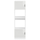 Oven Cabinets 2 pcs Porto Gloss White Engineered Wood