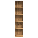 Bookcase Artisian Oak 40x24x176 cm Engineered Wood - Top-Down View