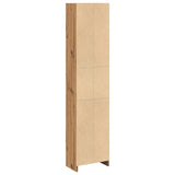 Bookcase Artisian Oak 40x24x176 cm Engineered Wood - Rear View