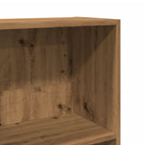 Bookcase Artisian Oak 40x24x176 cm Engineered Wood - Close-Up Angle