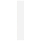 Bookcase White 60x24x143 cm Engineered Wood