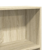 Bookcase Sonoma Oak 60x24x143 cm Engineered Wood - Close-Up Angle