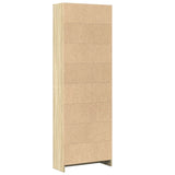 Bookcase Sonoma Oak 60x24x176 cm Engineered Wood - 45-Degree Angle